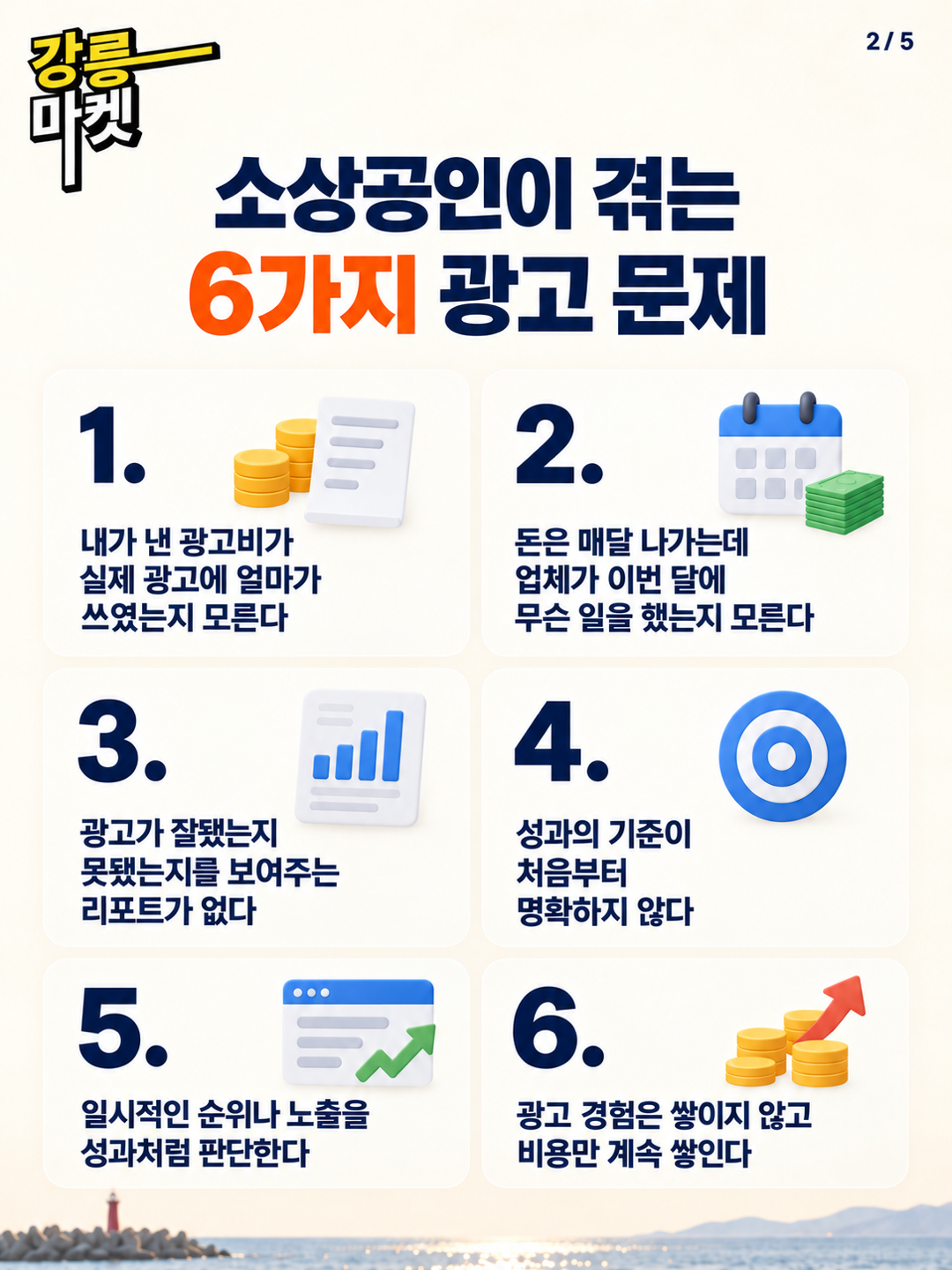 소상공인이 겪는 여섯 가지 광고 문제