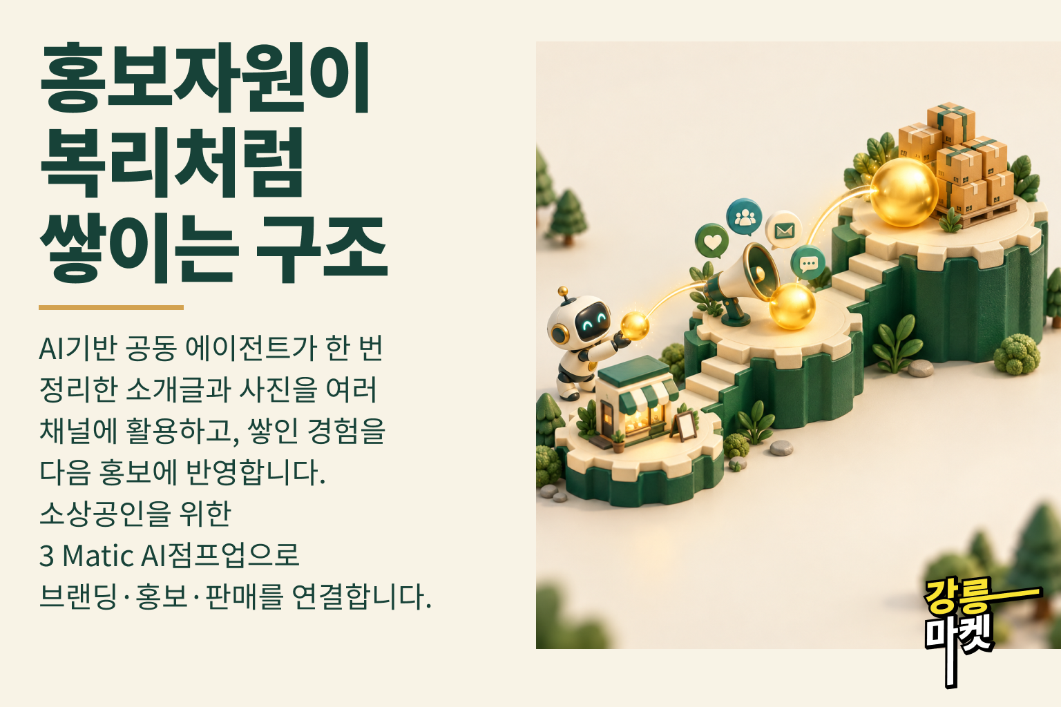 홍보자원이 복리처럼 쌓이는 구조